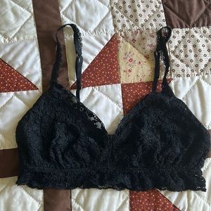 Aerie black lacy bralette